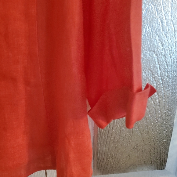 New Talbots Tangerine Blouse S Med - Picture 6 of 7
